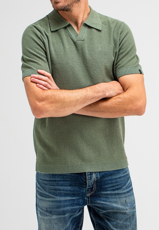Knit Polo Boucle